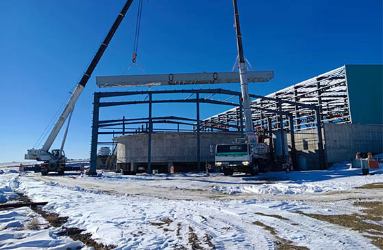 The Mongolian fluorite beneficiation plant is under construction.jpg